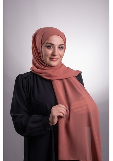 Taba Pratik Hazır Geçmeli Şal Şifon Boru Boneli 3001_33
