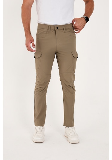 Camp Scoutland Camp527 Outdoor Tactical Su İticili Likralı Yazlık Erkek Taktik Pantolon Bej