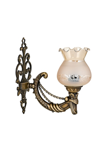 Tekli Eskitme Cadena Aplik Mat Bal Rengi Camlı Eskitme Bal