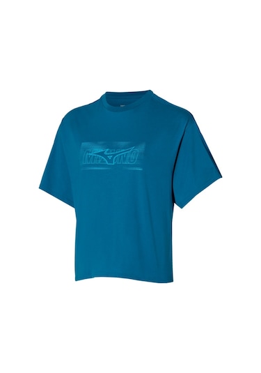 Athletics Graphic Kadın Tişört Mavi