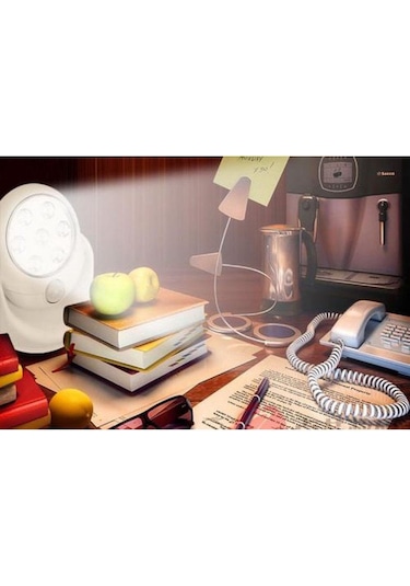 Hareketle Aktifleşen Led Işık Kablosuz Pil İle Çalışan Sensör Tv Uyumlu Melek Taban Beyaz