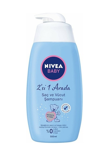 Nivea Baby 2'si 1 Arada Bebek Saç ve Vücut Şampuanı 500 ML