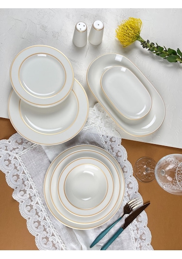 Porser Altın File Yemek Takımı 12 Kişilik 53 Parça Bns53ykprs1080 Çok Renkli