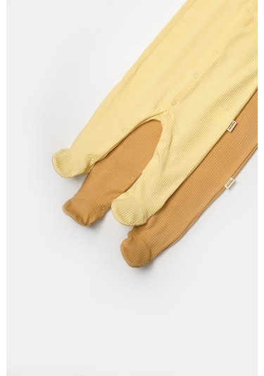 BabyCosy Organik 2 Li Patikli Tulum Csyb9034 001