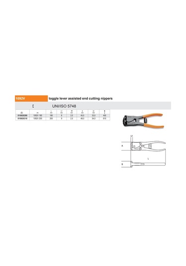 Beta 1092v-200 Tepe Keski Ürün Kodu 010920310