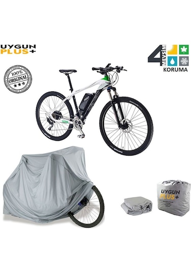 Bisiklet Koruyucu Branda Örtü Gri