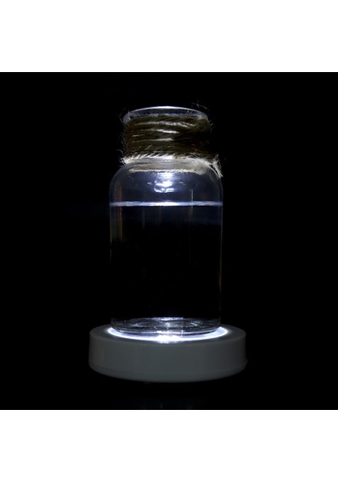 Shineyee Led Işıklı Bardaq Altlığı, Duyarlı Dairesel Parlak Taban, Bar Ktv Biracı İçin, Beyaz Kasa Beyaz Işık Pil Yok