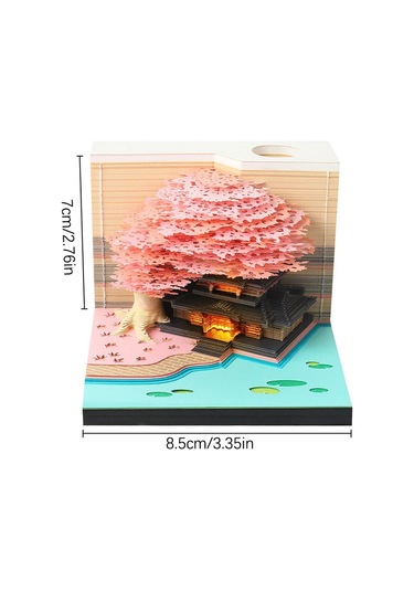 Ağaç Masa Takvimi 2025 Takvim Planlayıcı Led Işıklı Yaratıcı