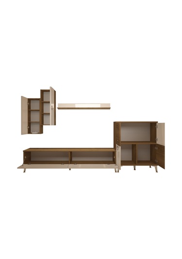 Decoraktiv Eko 6 Mdf Std Gold Tv Ünitesi Tv Sehpası Pera - Beyaz