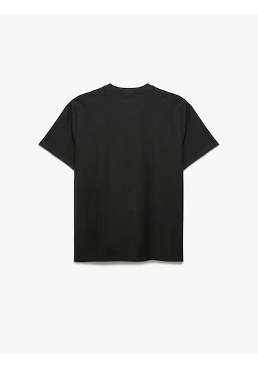 Koton Regular Fit Kısa Kollu Pamuklu Cep Detaylı Bisiklet Yaka Basic Tişört Antrasit 6wam10070hk 939