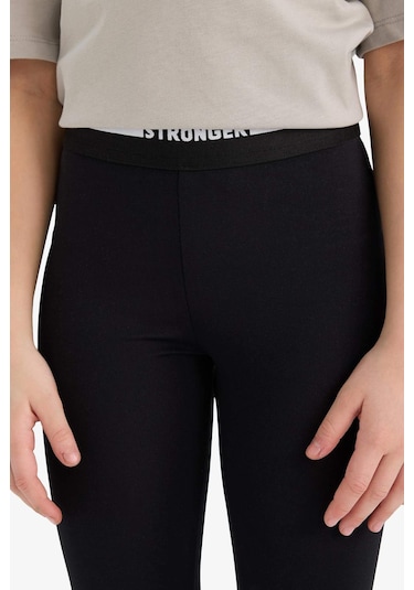 DeFacto Kız Çocuk Standart Boy Tayt E1121A825SMBK81 Siyah