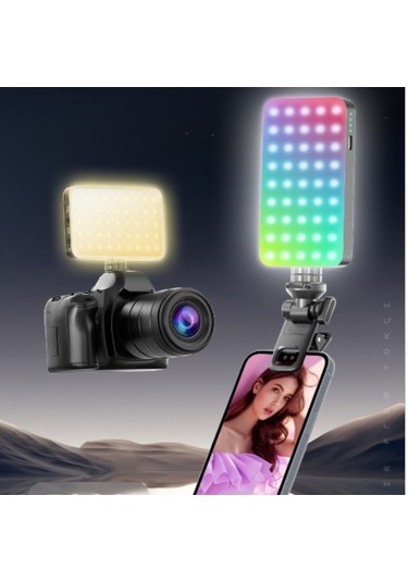 Rgb Mini Led Işık - Telefon Ve Laptop Uyumlu Renkli Dolgu Işığı
