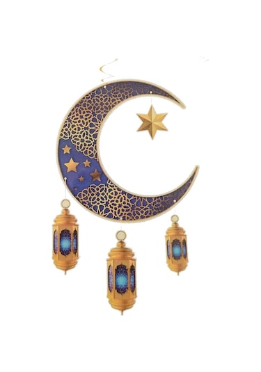 Dodomar Süs Sarkıt Ramazan Tavan Ayyıldız Kandi90x30 Mavi