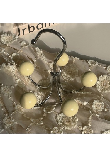 Mufunye Ev İçi Demir Sanatı Döner Kanca: Deliksiz Kurulum, Gardırop/banyo Çekyat Ve Depolama Çözümü 5 Kanca Diğer