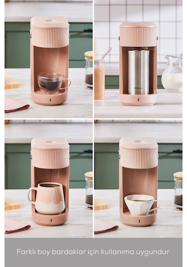 Karaca Mono Personal Filtre Kahve Makinesi + İnox Kişisel Termos