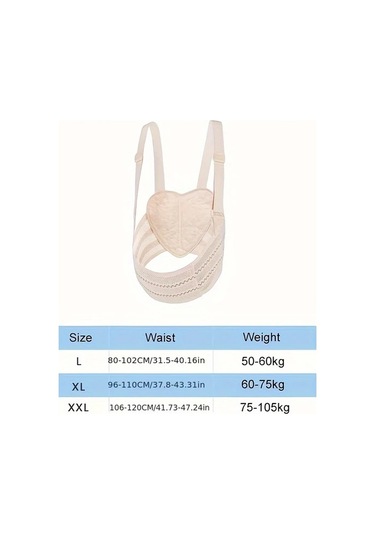 Elmpaly Hamilelik Korse Açık Kahverengi Xl Nefes Alabilir Karın Askısı Gebelikte Rahatlık