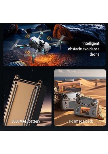 D9 Drone,fırçasız Motorlu,90 Elektrikli Kamera, Tek Tuş Kalkış İniş Led Işıklı 4k Akıllı Drone-1475