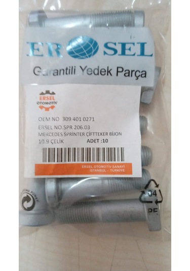 Mercedes Sprinter Çift Teker Bijon Somun Set 10 Adet