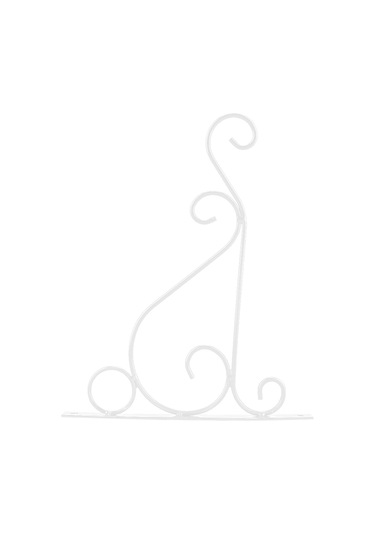 Lemestar Beyaz Demir Duvar Takımı Bitki Asma Aparatı Bahçe Dekorasyonu 25x21cm - Dayanıklı, Anti-korozif, Kolay Kurulum