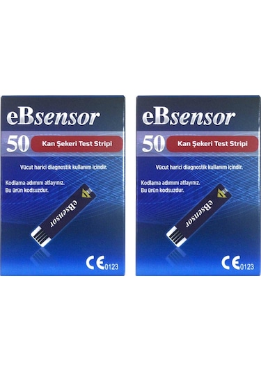 eBsensor Seker Olçüm Çubuğu Strip 2 x 50
