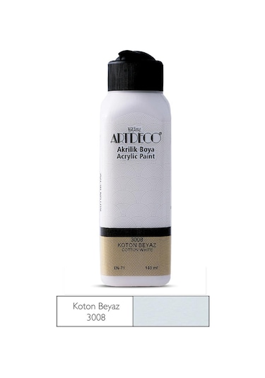 Artdeco Akrilik Boya 140Ml Koton Beyaz 3008