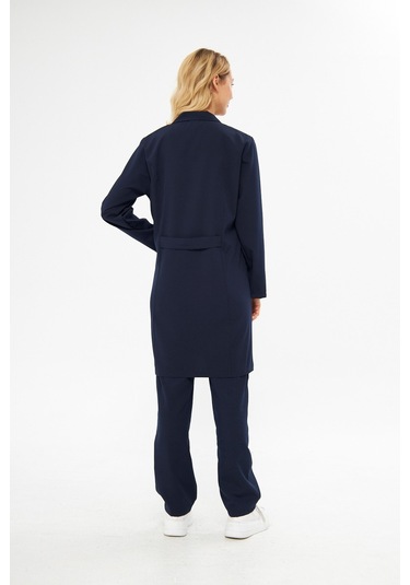 Alpaka Hastane Bayan Lacivert Önlük