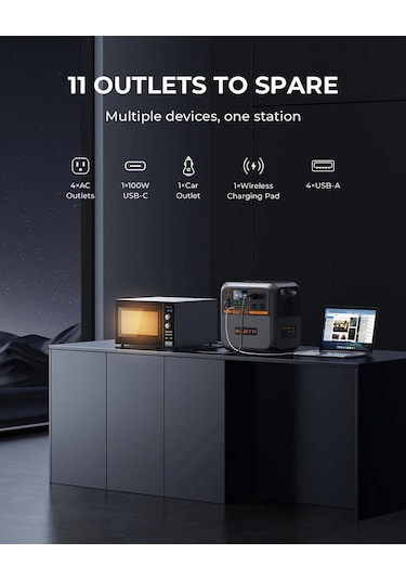 Bluetti Ac180p Ups 1440wh Kapasiteli Taşınabilir Güç Kaynağı