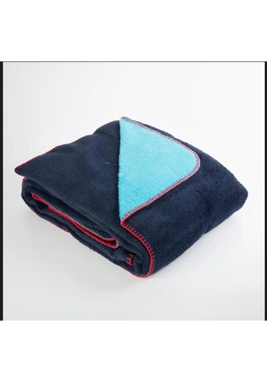 Çift Kişilik Düz Pamuklu Battaniye Çift Taraflı 200 X 220 Lacivet