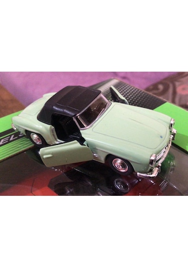 Model Metal Araba 1/36 Çek Bırak 1955 Yeşil Mercedes Benz 190sl