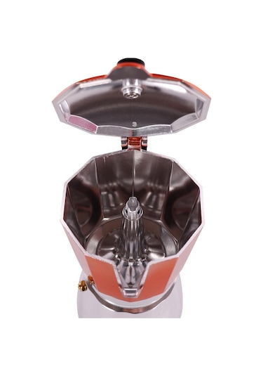 Any Morning Hes-6 Espresso Kahve Makinesi Alüminyum Moka Pot 240 Ml Bakır