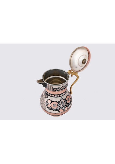 Erzincan El İşlemeli Bakır Ördek Kapaklı Sürahi Minesiz