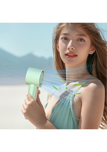 Yingfu Dayanıklı Mini Fan, Kısa Kablosuz Pembe Fan, Taşınabilir Hafif