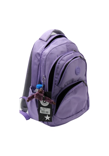 Özel Su İtici Kumaş Lila Unisex Okul Çantası 34600