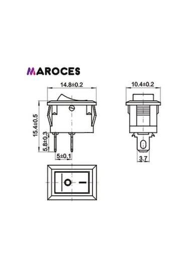Ic-125B Mini (S) Işıksız Anahtar On-Off Beyaz Renk 1 Adet