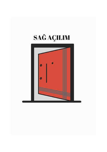 Bravo Model Sağ Açılım Çelik Kapı Basar Kol