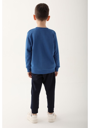 Spider Man D4832-3 Çocuk  Saks Mavi Eşofman Takımı