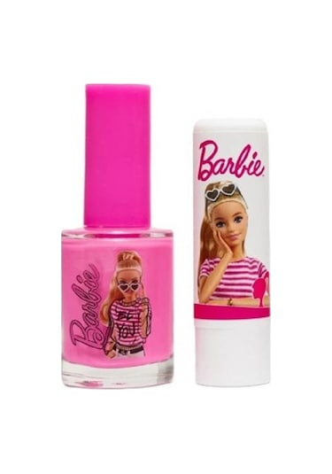 Kiva Barbie Lisanslı Dudak Koruyucu + Oje