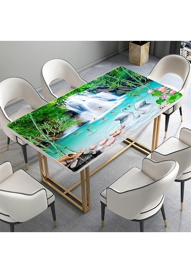 Masa Kaplama Folyosu Mobilya Masa Kaplama Folyoları 3D Doğal Şela