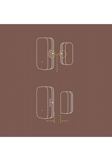 Trendooze Aqara Zigbee Kapı Sensörü: Akıllı Ev, Kablosuz Beyaz, Android İos Uyumlu Beyaz