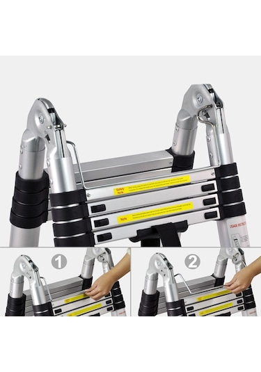 Packtech A Tipi Teleskopik Merdiven 6+6 Basamak 3.8 M