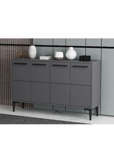 Vedi Konsol Tv Sehpası Tv Ünitesi Modern Tasarım- Antrasit