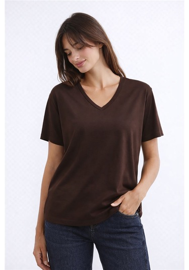 Fashion Friends Kadın Bluz 26y0021k1 Kahve