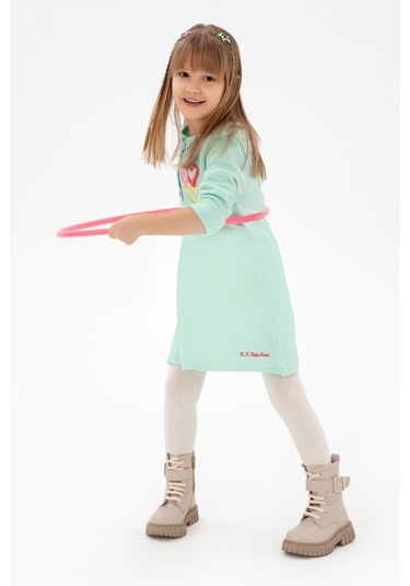 U.s. Polo Assn. Kız Çocuk Su Yeşili Elbise Triko 50297180-vr048 Su Yesılı Su Yeşili