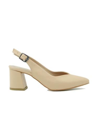 Park Moda K700 Ten Cilt Kadın Kalın Topuk Arkası Açık 5 Cm Günl Çok Renk Çok Renkli