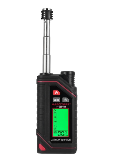 Habotest Ht58pro Şarj Edilebilir Doğal Gaz Dedektörü Siyah