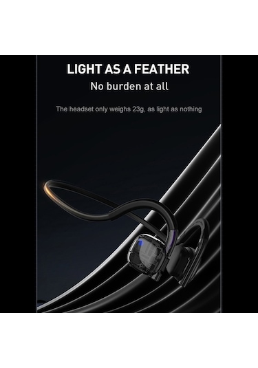 Novahub Bh330 Kemik İletimli Spor Kulaklığı: Bluetooth 5.3, Ipx6 Su Geçirmez, Mikrofonlu, Siyah, İletişim Ve Sağlık İçin İdeal