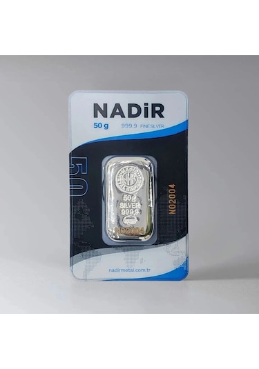 50 Gram Gümüş Külçe