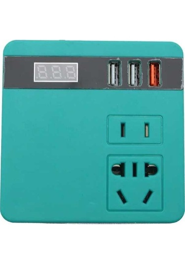 Ulzyvf 21v Lityum Pil İnvertörü Ac220v/dc5v/12v Dış Mekan Dayi İnvertörü Yeşil