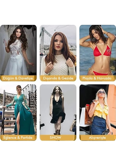 5 Metre Görünmez Göğüs Ped Su Geçirmez Bandı Tekstil