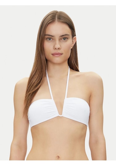 Polo Ralph Lauren Kadın Bikini Üstü 20401045-wht Beyaz